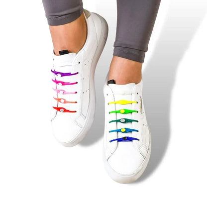 Elastic No-Tie Shoelaces | 6+6 FREE | Fits All Shoe Sizes | Quick Release System for Daily Use & Sports