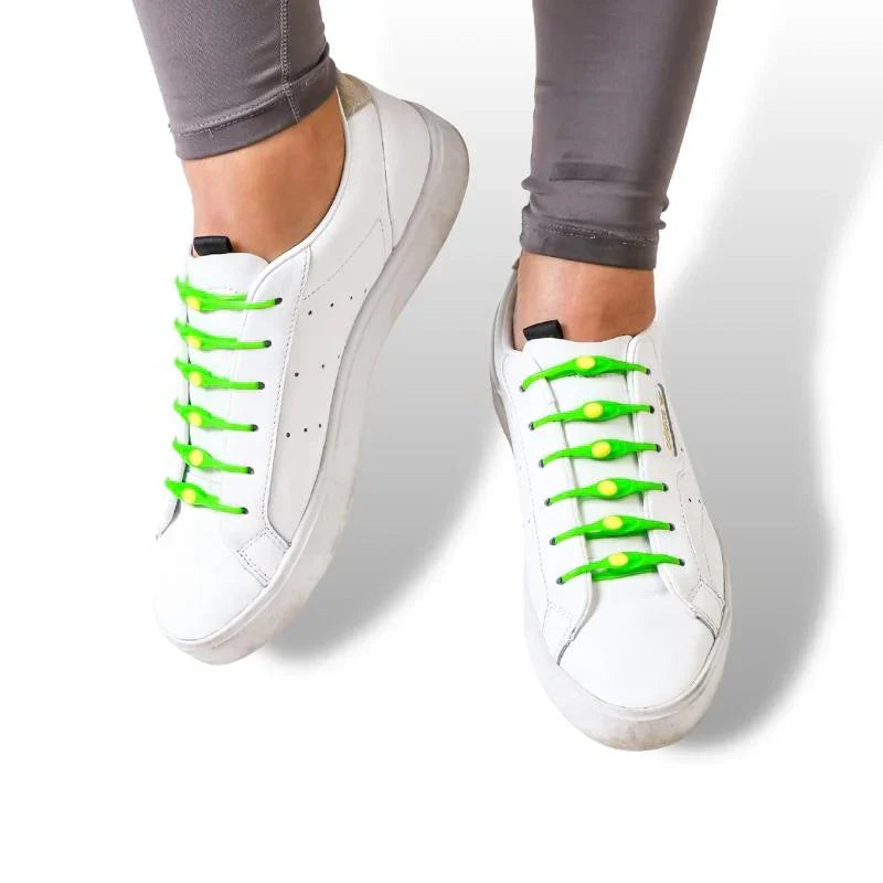 Elastic No-Tie Shoelaces | 6+6 FREE | Fits All Shoe Sizes | Quick Release System for Daily Use & Sports