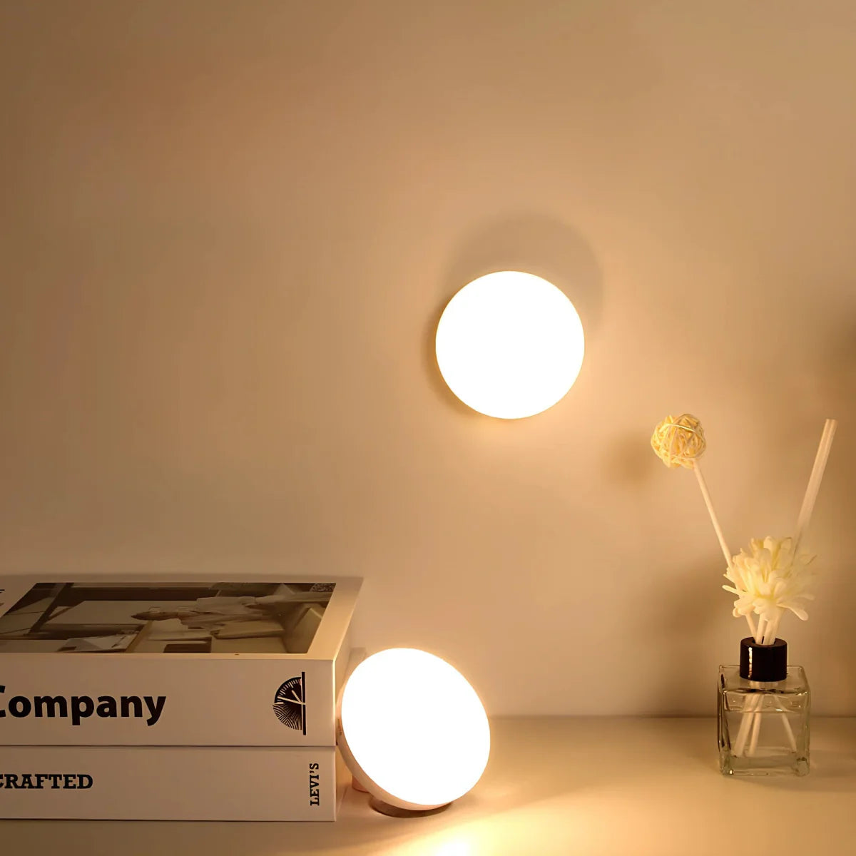 Motion Sensor Night Light – LED Wall Fixture in ABS