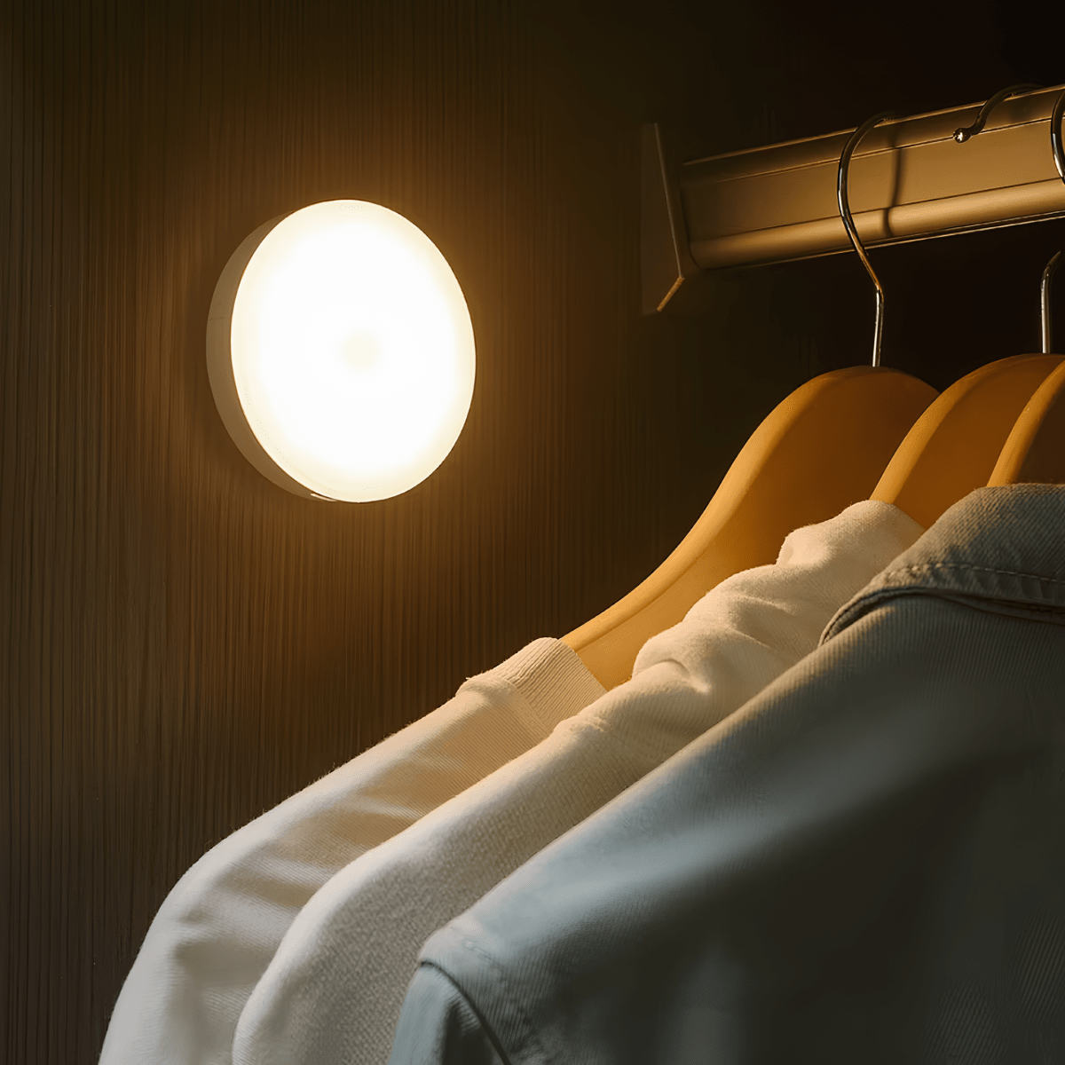 Motion Sensor Night Light – LED Wall Fixture in ABS