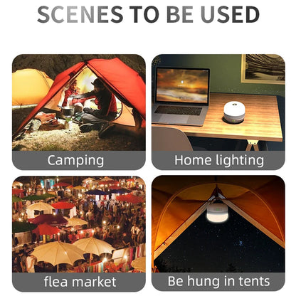 Rechargeable Camping Lantern with 5200mAh Battery – Multi-Color Light