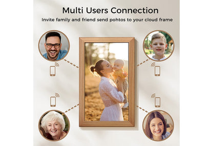 21.5-Inch Smart Photo Frame with Cloud Sharing & Auto Rotate