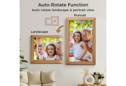 21.5-Inch Smart Photo Frame with Cloud Sharing & Auto Rotate