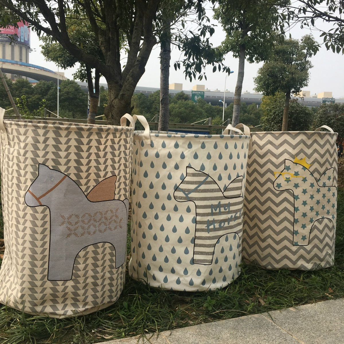 Versatile Fabric Laundry Basket with Easy Carry Handles