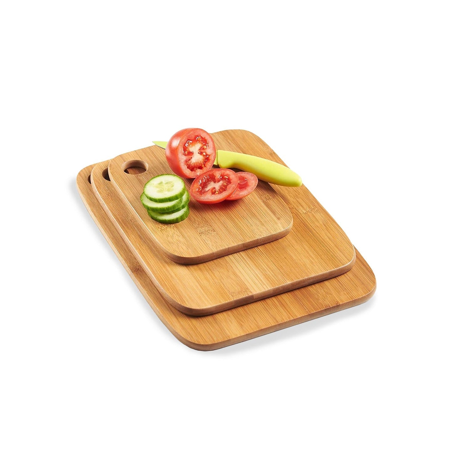 Bamboo Cutting Board Set – 3-Piece Eco-Friendly Kitchen Boards