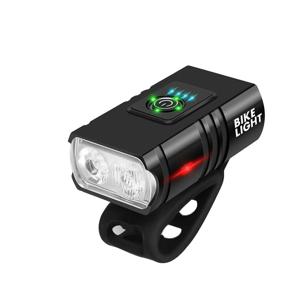 USB Rechargeable LED Bike Light with 6 Modes and 360° Rotatable Holder