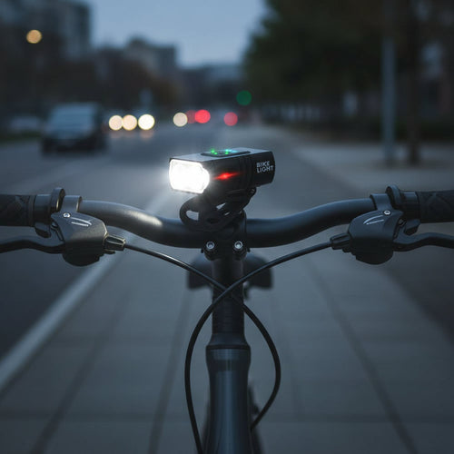 USB Rechargeable LED Bike Light with 6 Modes and 360° Rotatable Holder