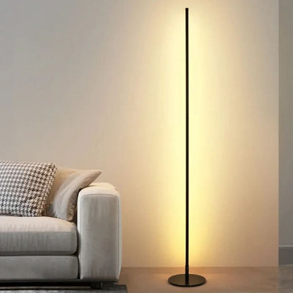 Sleek Dimmable Floor Lamp with Slim Metal Stand – Warm Light