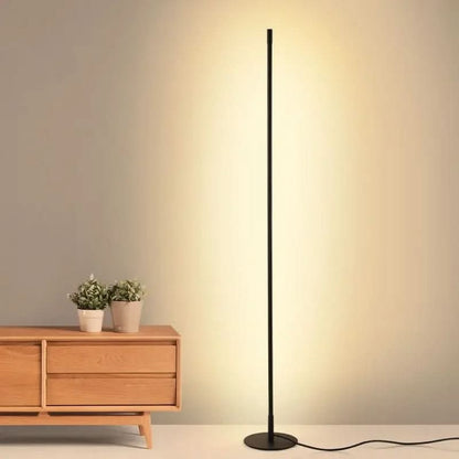 Sleek Dimmable Floor Lamp with Slim Metal Stand – Warm Light