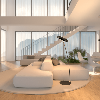 Sleek Adjustable LED Floor Lamp with Remote Control