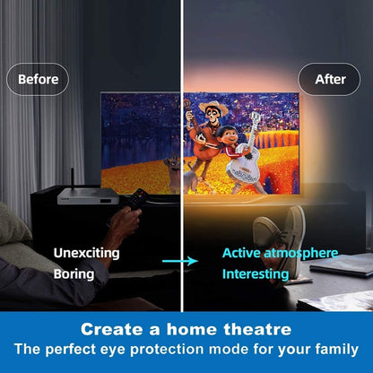 Vibrant RGB LED Strip Lights with Remote Control for Home Decor