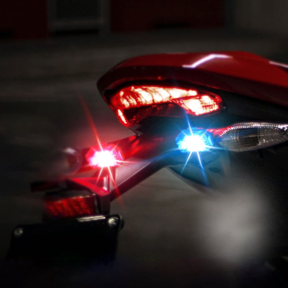 Wireless LED Alert Light with Remote Control for Motorcycles