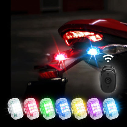 Wireless LED Alert Light with Remote Control for Motorcycles
