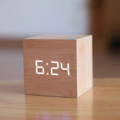 LED Alarm Clock with Adjustable Brightness and Night Feature – Compact Design