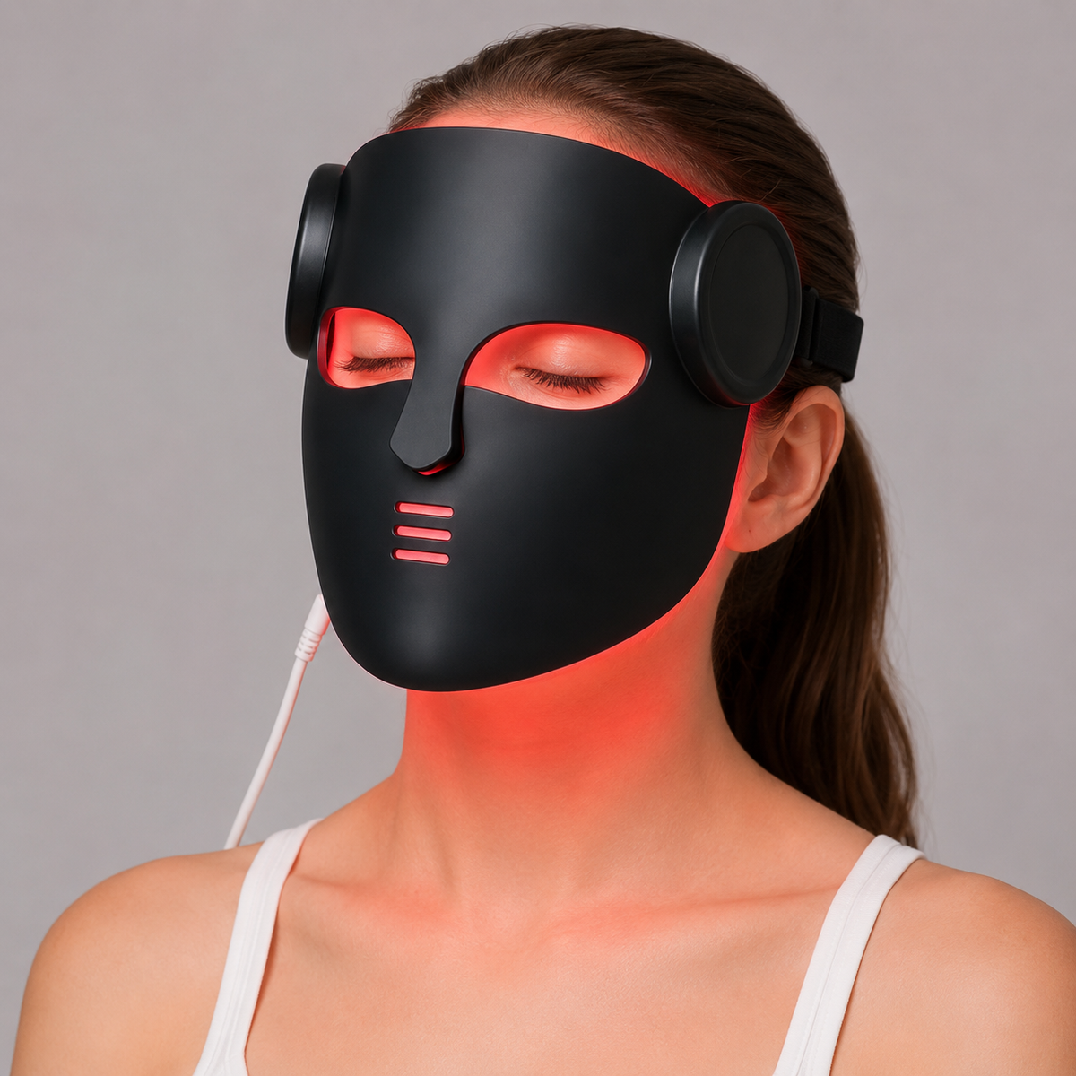 Neck Light Therapy LED Mask – Red Light Treatment for Acne, Wrinkles, and Skin Brightening