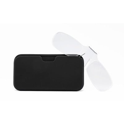 Portable Reading Glasses with Nose Clip for Convenient Travel Reading