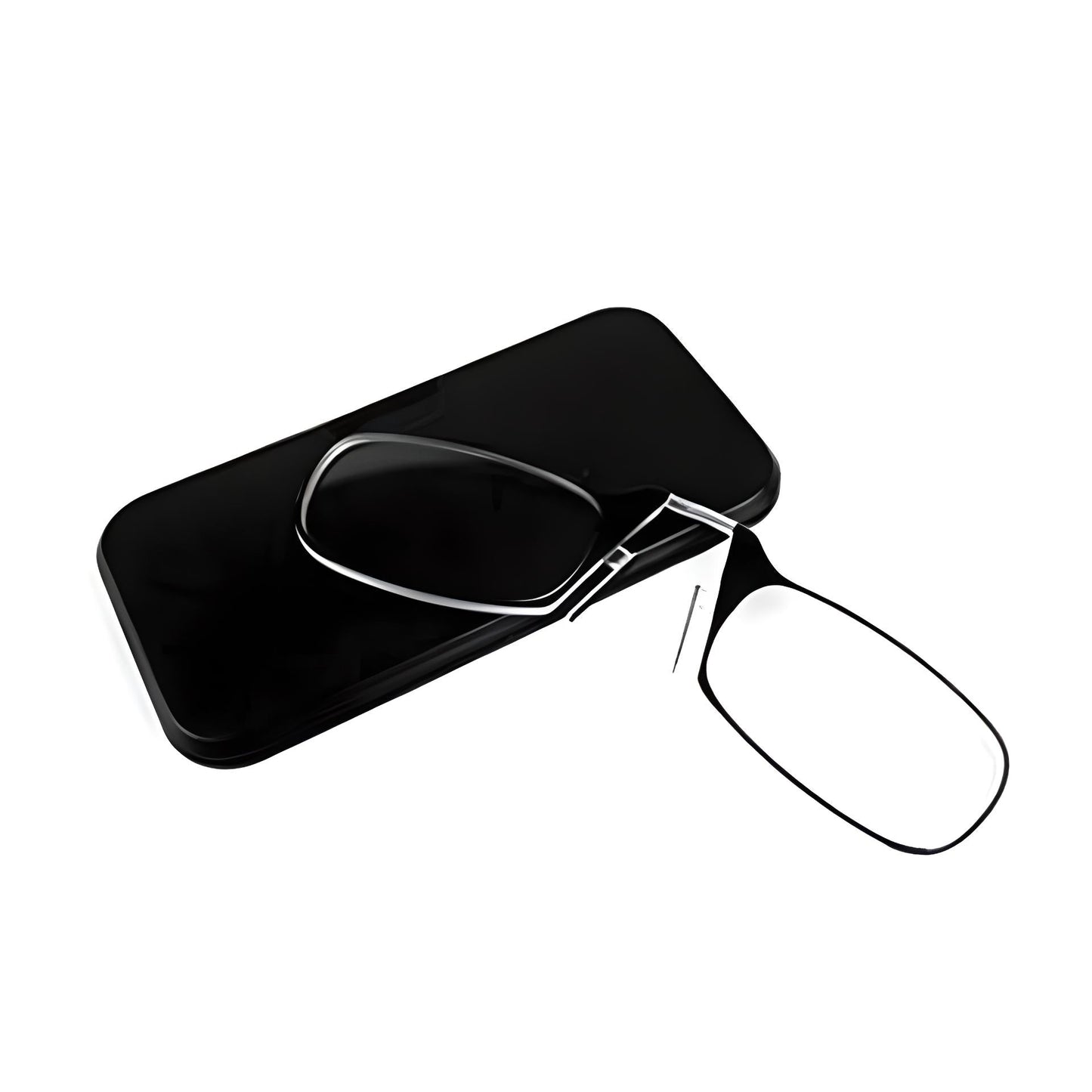 Portable Reading Glasses with Nose Clip for Convenient Travel Reading