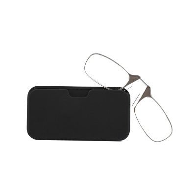 Portable Reading Glasses with Nose Clip for Convenient Travel Reading