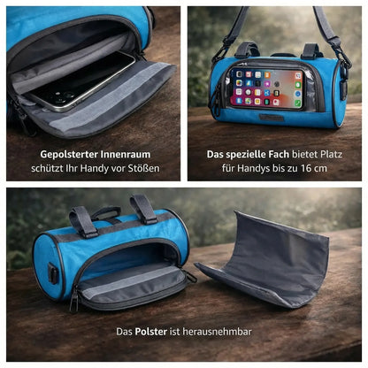 Handlebar Bicycle Bag | Waterproof Cycling Pouch with Touchscreen