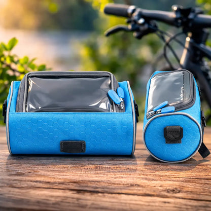 Handlebar Bicycle Bag | Waterproof Cycling Pouch with Touchscreen