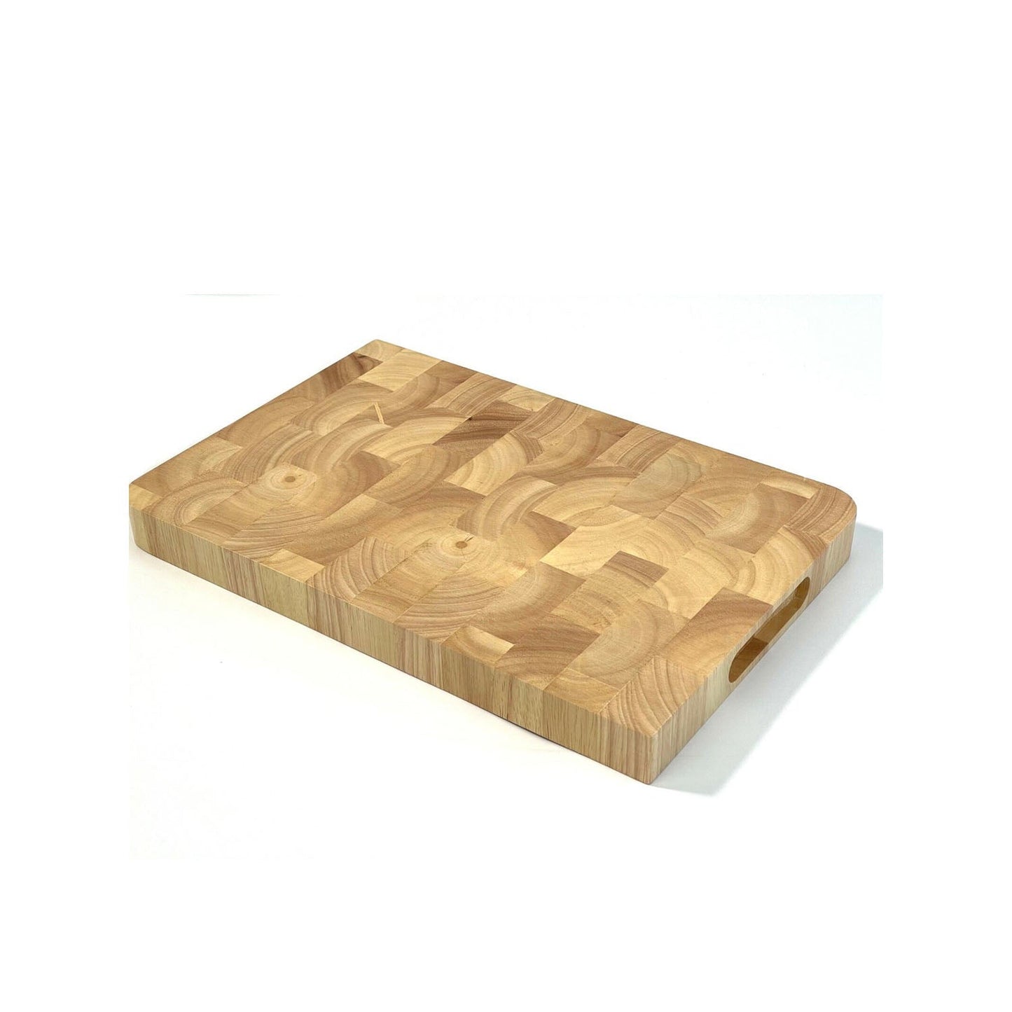 Solid Wooden Cutting Board with Juice Groove and Non-slip Surface
