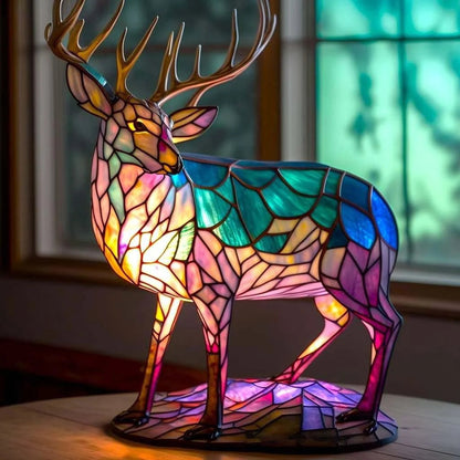 Illuminated Animal Art Display