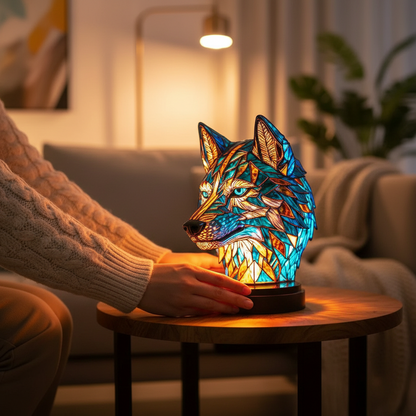 Illuminated Animal Art Display