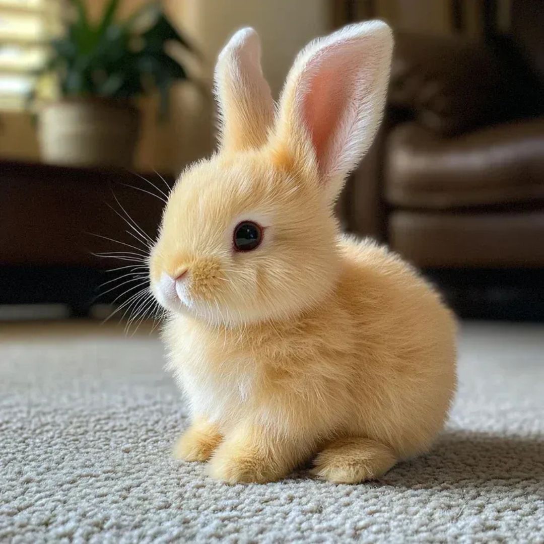 Realistic Plush Bunny Toy with Interactive Moving Features