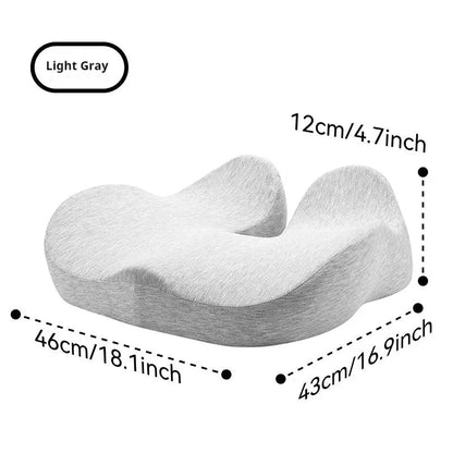 Ergonomic Seat Cushion with Extra Thick Memory Foam for Coccyx and Hip Support