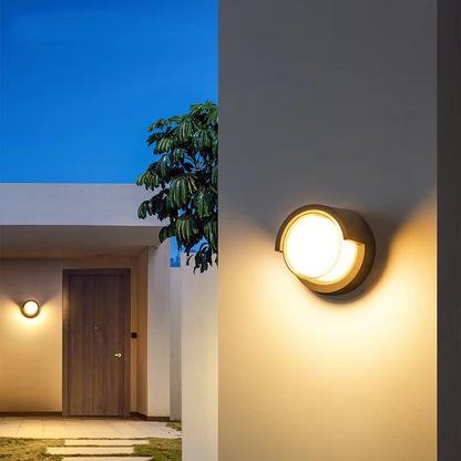 LED Outdoor Wall Light with Integrated Motion Detection Sensor