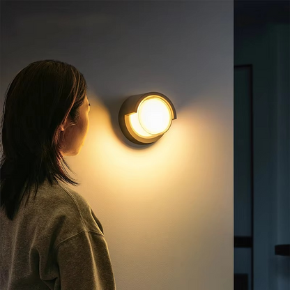 LED Outdoor Wall Light with Integrated Motion Detection Sensor