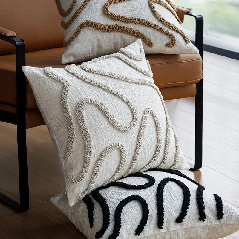 Chenille Cushions – Timeless Elegance with Graphic Texture