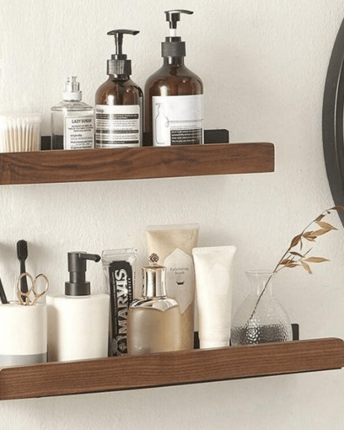 Sleek Wall Shelf in Solid Wood – Stylish Home Storage Solution