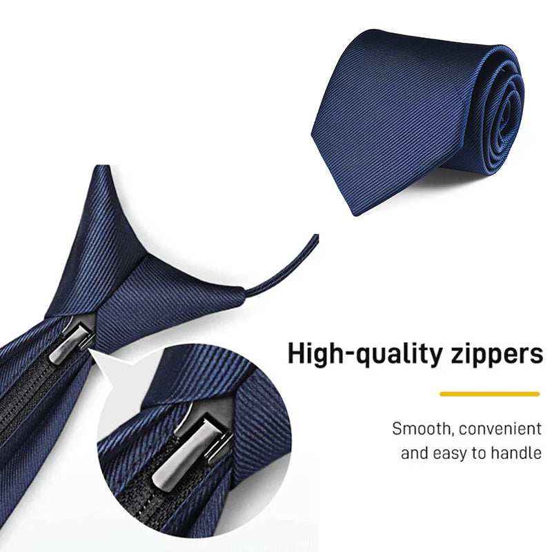 Zipper Neck Tie