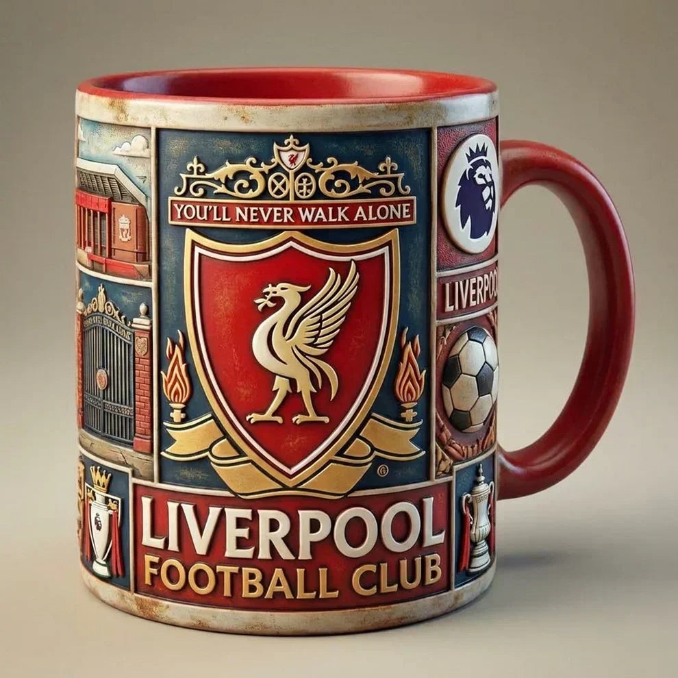 Ceramic Soccer Mug with 3D Stadium Design - 350ml