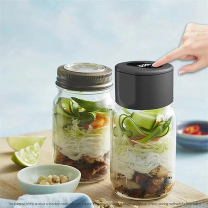 Electric Vacuum Sealer for Mason Jars - Preserves Food Freshness