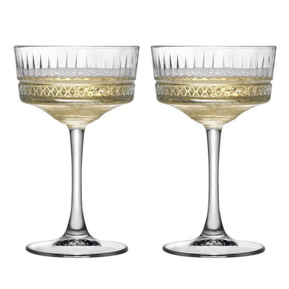 Pair of 2 Handcrafted Glass Cocktail Tumblers
