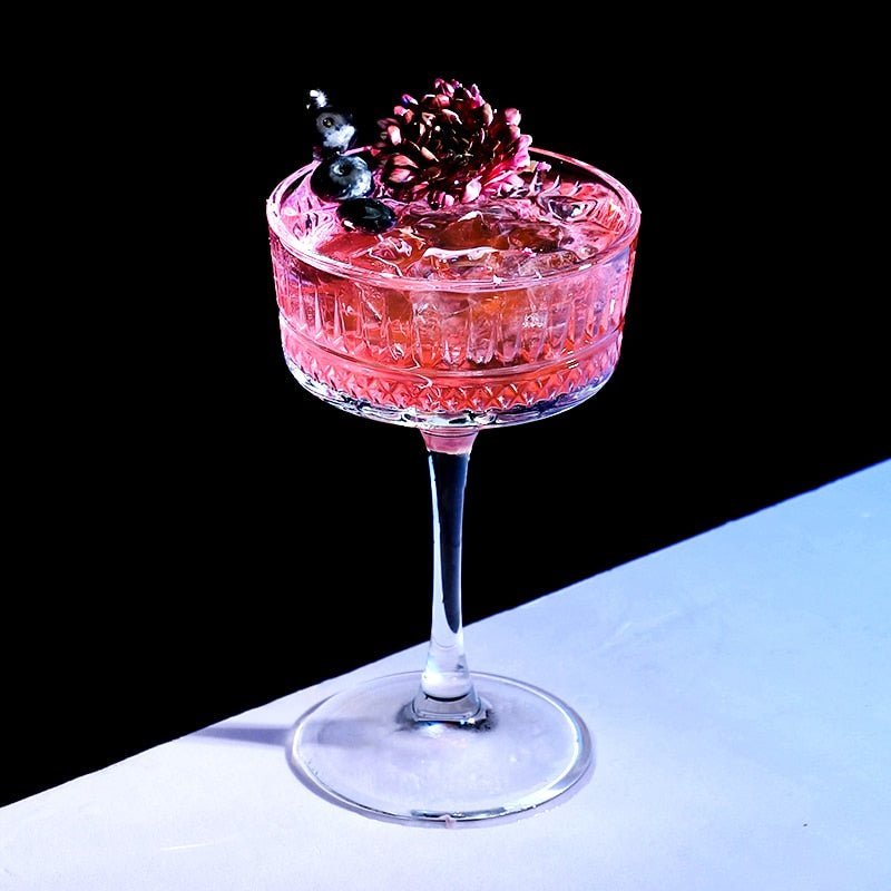 Pair of 2 Handcrafted Glass Cocktail Tumblers
