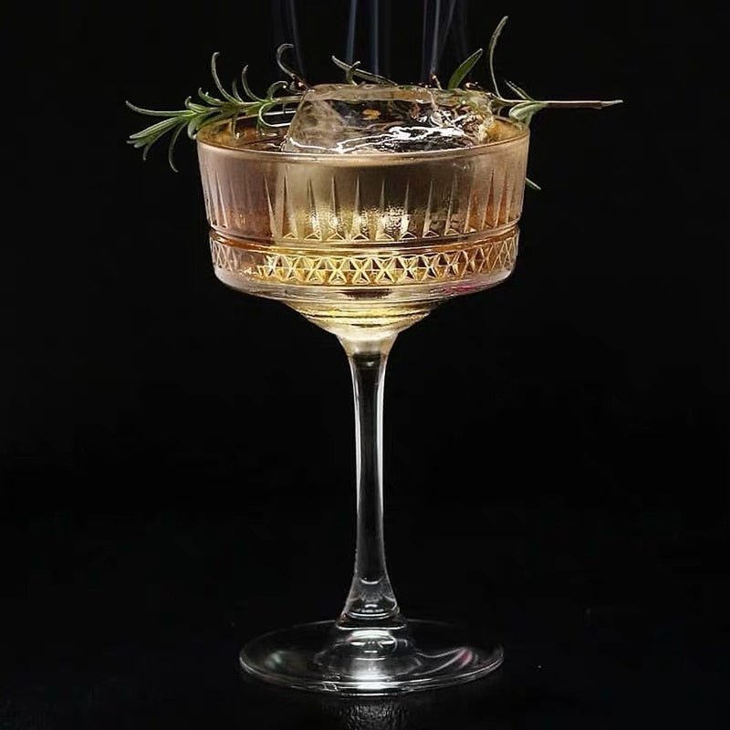 Pair of 2 Handcrafted Glass Cocktail Tumblers