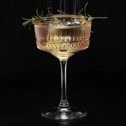 Pair of 2 Handcrafted Glass Cocktail Tumblers