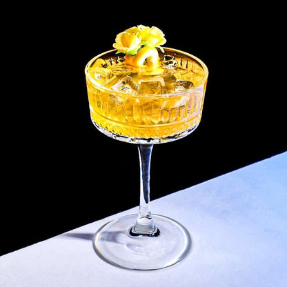 Pair of 2 Handcrafted Glass Cocktail Tumblers