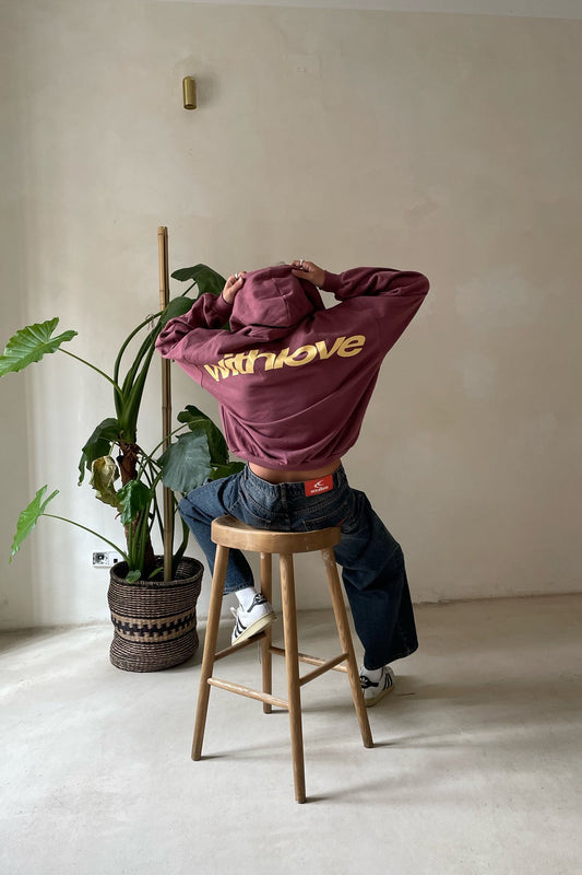 Cozy Hoodie with 'With Love' Design