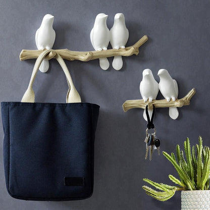 Decorative Wall Hooks with Beautiful Bird Design for Playful Styling