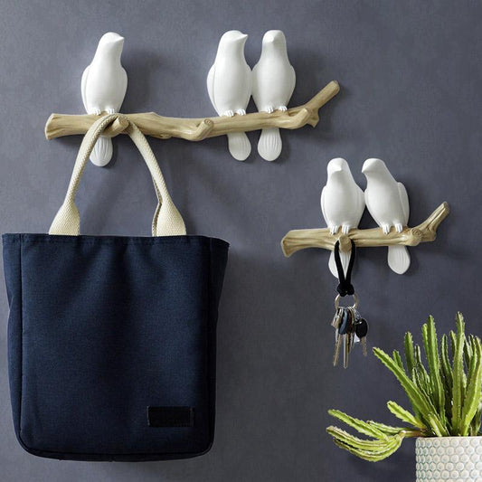 Decorative Wall Hooks with Beautiful Bird Design for Playful Styling