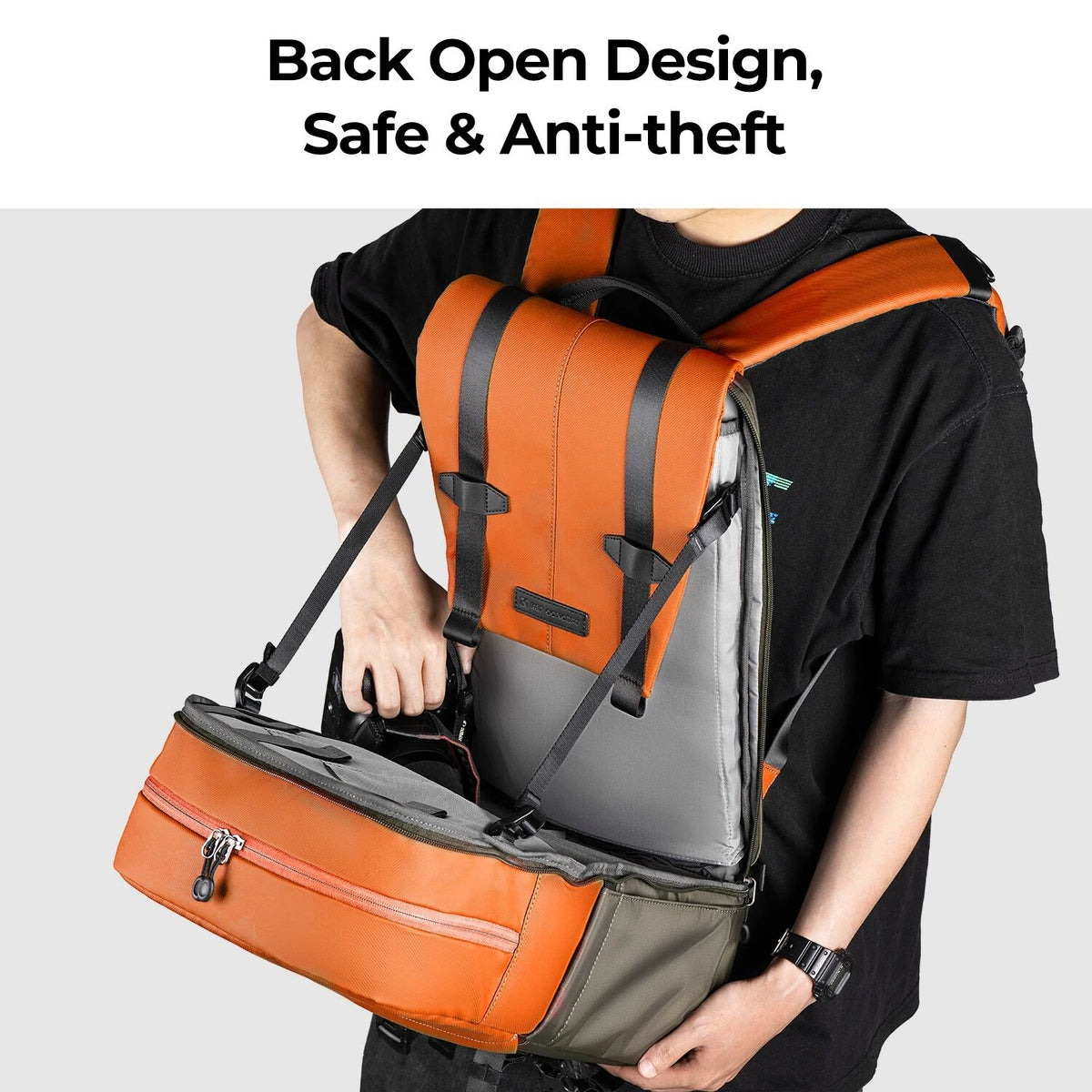 Outdoor Photography Backpack with Rain Cover for Travel