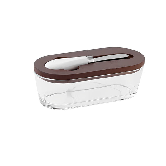 Elegant Glass Butter Dish – Chic Kitchen Storage Solution