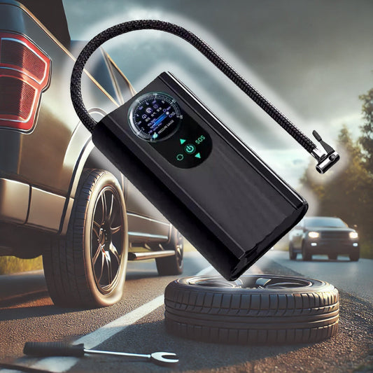 Compact Turbo Air Inflator with Precision Gauge