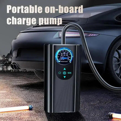 Turbo Air Compressor with Pressure Gauge