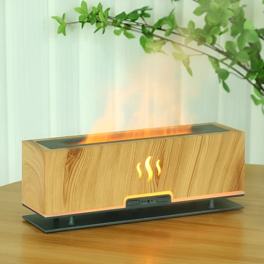 3-in-1 Aroma Humidifier with Flame Light and Atmosphere Mist