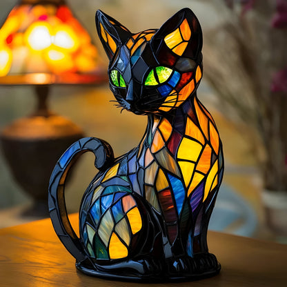 Soft Color-Changing Mood Light Desk Lamp for Cats at Night